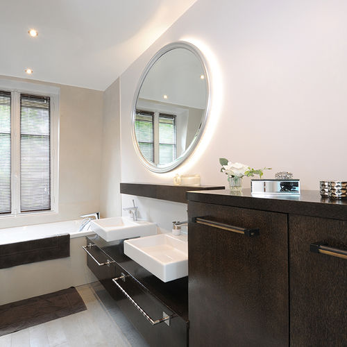 Miroir mural - CLICHÉ  - Pierre COUNOT BLANDIN - contemporain / rond / en losange