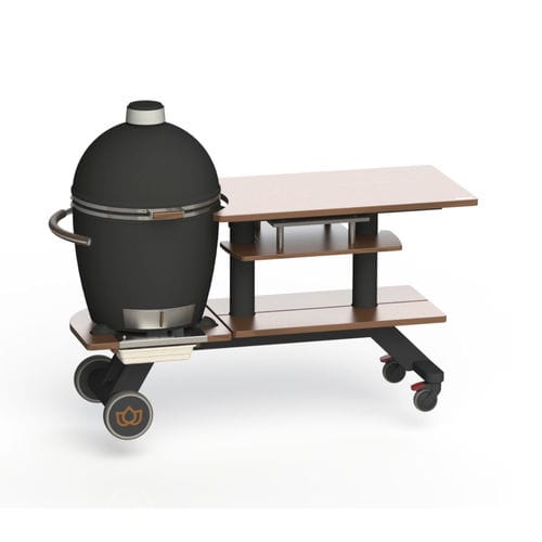 Table contemporaine - KB10-TG400 - kamado B10 Germany - en bois / avec piètement en acier / rectangulaire