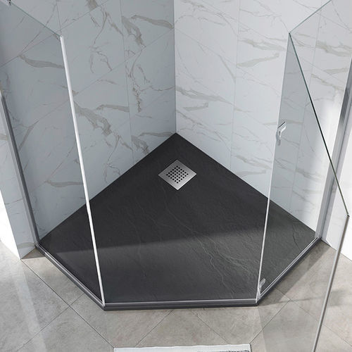 Receveur de douche d'angle - SERIES FP - DAYA - à poser / en résine / antidérapant
