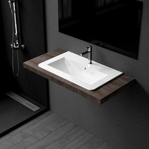 Vasque à encastrer - DY-B8030 - DAYA - en résine / brillante / finition mat