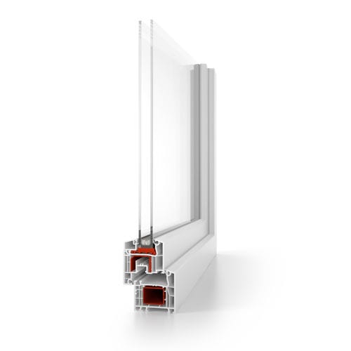 Profilé pour fenêtre en PVC - ALUPLAST IDEAL 4000® - Termo Express - à isolation thermique / acoustique / antieffraction