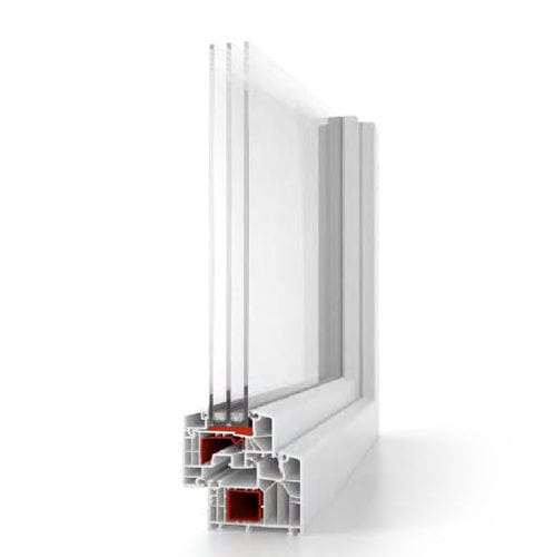 Profilé pour fenêtre en PVC - ALUPLAST IDEAL 8000® - Termo Express - à coupure thermique / acoustique / antieffraction
