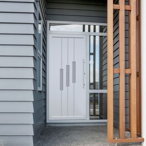 Porte d'entrée - MONARCH - Termo Express - en aluminium / battante / contemporaine