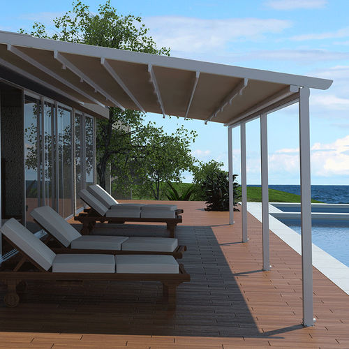 Pergola adossée - M 155 - Termo Express - en aluminium / motorisée / modulable