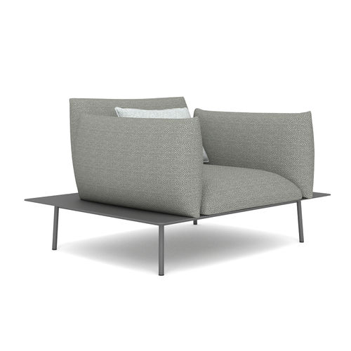 Fauteuil contemporain - KANO - IVINI - en Sunbrella® / en aluminium / avec coussin amovible