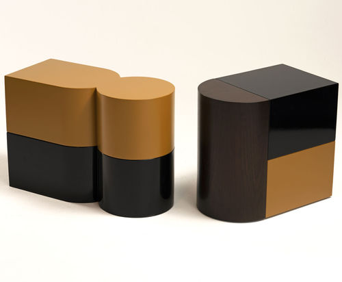 Table d'appoint design original - CADORO - Jason Mizrahi Designs - en chêne / en MDF / avec piètement en MDF