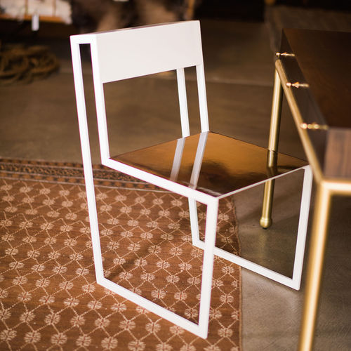 Chaise contemporaine - AIR - Jason Mizrahi Designs - d'intérieur / en aluminium / avec piètement en aluminium