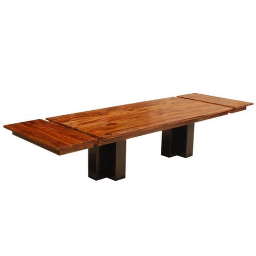 Table à manger contemporaine - AUSTIN - Furniture BoutiQ - en bois massif / avec piètement en bois massif / rectangulaire