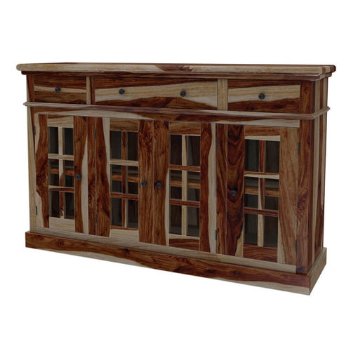Buffet classique - PALAZZO - Furniture BoutiQ - en bois massif / vitré / avec tiroirs