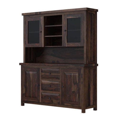Buffet haut - CLERMONT - Furniture BoutiQ - classique / en bois massif / avec étagère