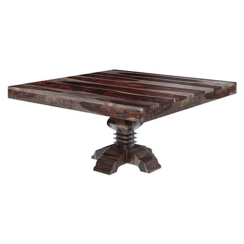 Table à manger classique - TECTON - Furniture BoutiQ - en bois massif / avec piètement en bois / carrée