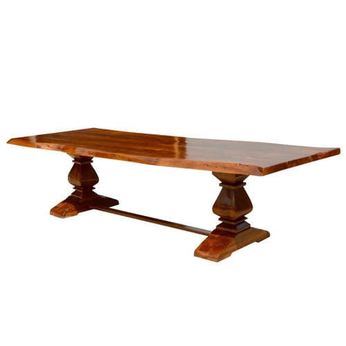 Table à manger classique - LAWSIN - Furniture BoutiQ - en acacia / avec piètement en bois / rectangulaire