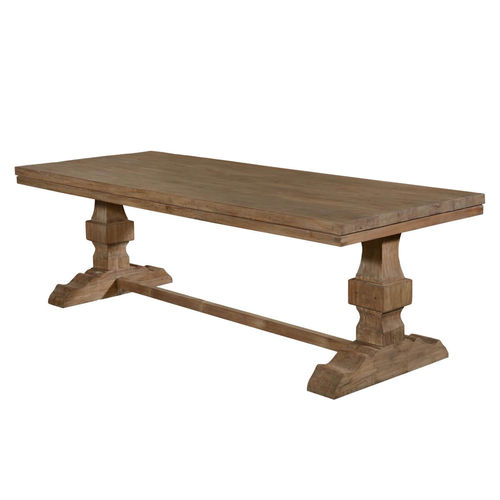Table à manger classique - LUMA - Furniture BoutiQ - en teck / avec piètement en bois / rectangulaire