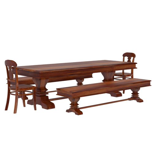 Ensemble table et bancs classique - REMON - Furniture BoutiQ - en bois / d'intérieur / résidentiel