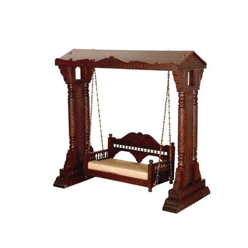 Balancelle en bois massif - KING - Furniture BoutiQ - avec coussin amovible / 2 places / avec protection solaire