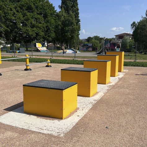 Parcour d'obstacles pour installation sportive - HER-20 - Herkules Fitness - plate-forme / d'extérieur / pas à pas
