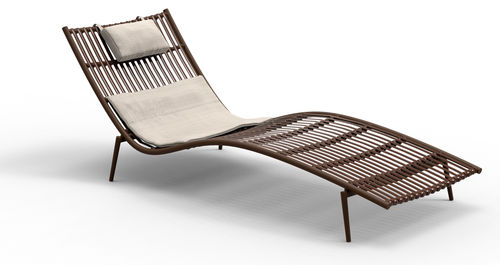 Bain de soleil contemporain - KITAIBELA - SJY FURNITURE - en Sunbrella® / en tissu acrylique / en rotin