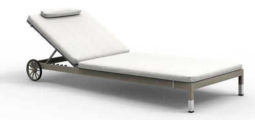 Bain de soleil contemporain - TACO - SJY FURNITURE - professionnel / dossier ajustable / à roulettes