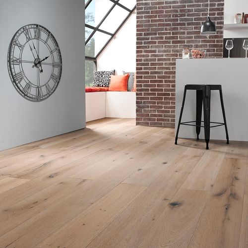 Parquet contrecollé - SAHARA - Décoplus Parquets - en chêne européen / brossé / verni