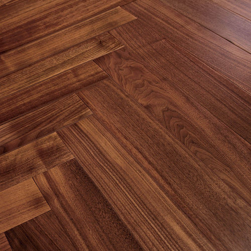 Parquet contrecollé - SELECT - Décoplus Parquets - en noyer / à batons rompus / verni
