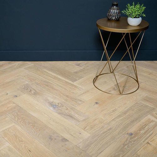 Parquet contrecollé - AUTHENTIQUE FICELLE - Décoplus Parquets - en chêne / à batons rompus / huilé