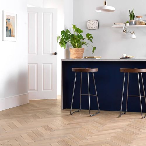 Parquet massif - NOBLESS SABLE - Décoplus Parquets - en chêne / à batons rompus / ciré