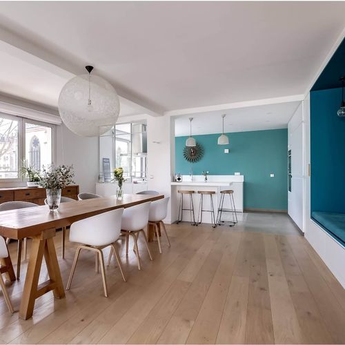 Parquet massif - OLIO LOIRE WAVY - Décoplus Parquets - en chêne / huilé / à coller