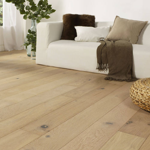 Parquet contrecollé - RUSTIKA INVISIBLE - Décoplus Parquets - en bouleau / en chêne européen / brossé