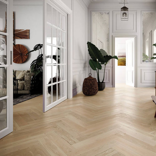 Parquet contrecollé - SELECTION SABLE - Décoplus Parquets - en bouleau / en chêne européen / à batons rompus