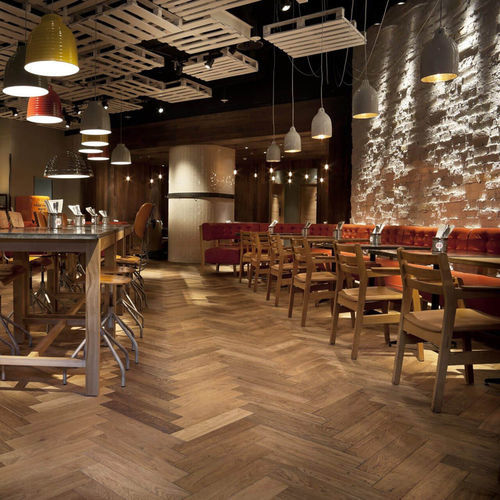 Parquet contrecollé - PRIME REYKJAVIK - Décoplus Parquets - en chêne européen / point de Hongrie / huilé