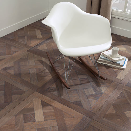 Parquet contrecollé - DALLES DE VERSAILLES VIÉNNOIS - Décoplus Parquets - en chêne européen / avec incrustations en bois / huilé