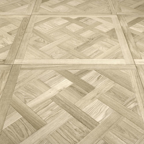 Parquet contrecollé - DALLES DE VERSAILLES PRIME BRUT - Décoplus Parquets - en chêne européen / avec incrustations en bois / à coller