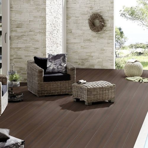 Lame De Terrasse En Bois Composite Brown Outdoor D Coplus Parquets