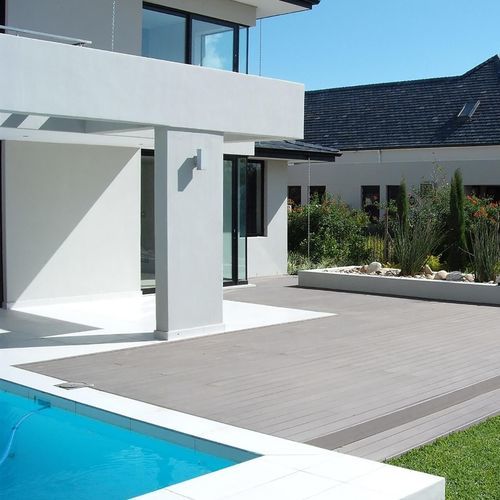 Lame de terrasse en bois - CAPE COD GREY - Décoplus Parquets - en composite / en polymère / aspect bois