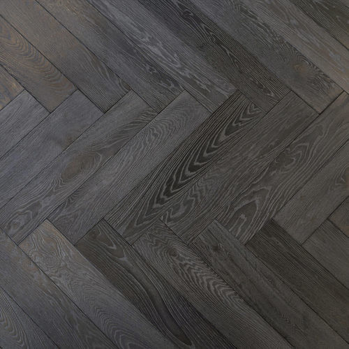 Parquet contrecollé - LAVA GREY - Décoplus Parquets - en chêne / à batons rompus / huilé