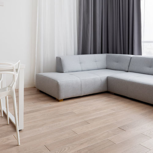 Parquet contrecollé - S&Eacute;LECTION NEIGE - Décoplus Parquets - en bouleau / en chêne européen / verni