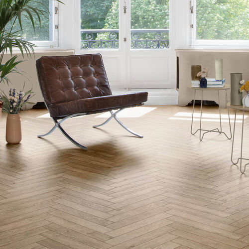 Parquet contrecollé - ÉDUARDO - Décoplus Parquets - en chêne / à batons rompus / huilé