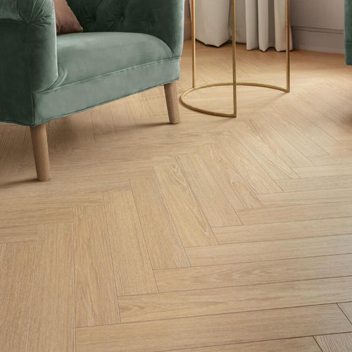 Sol stratifié en chêne - BATON ROMPU CHARME LIGHT NATUREL - Décoplus Parquets - flottant / aspect bois / aspect parquet