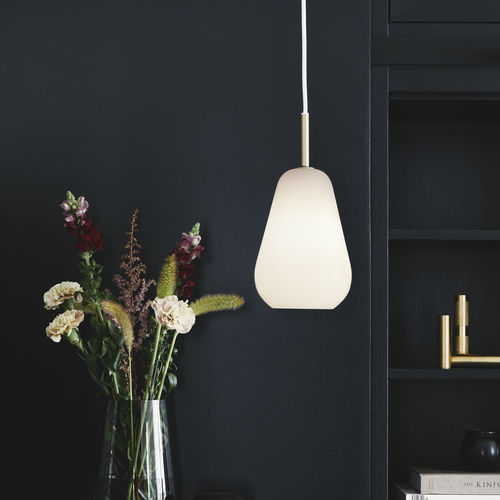 Suspension - ANOLI 1 SMALL OPAL - Nuura - en métal / en verre soufflé / contemporaine