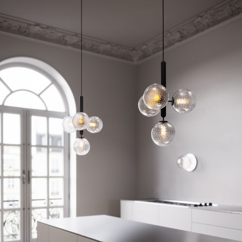 Suspension - MIIRA 4 - Nuura - en métal / en verre soufflé / contemporaine