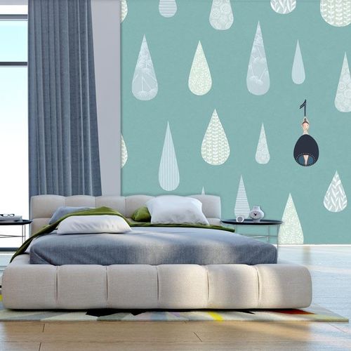 Papier peint contemporain - STILLE - mycollection - à motif / aspect tissu / blanc