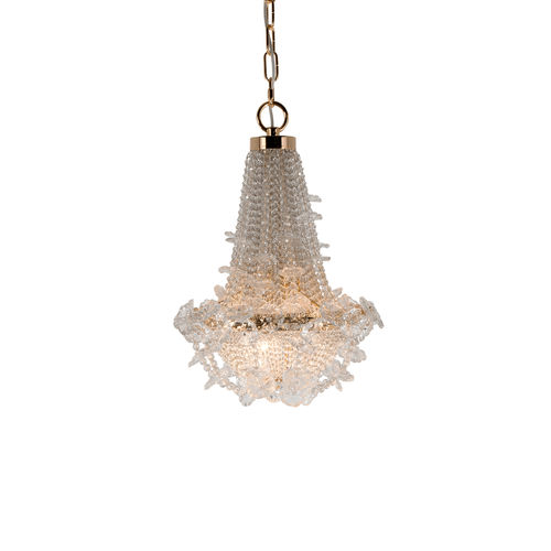 Lustre contemporain - 7407 - Patrizia Garganti - en cristal / 3 ampoules / professionnel