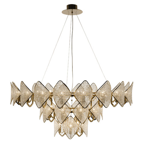 Lustre contemporain - H01G8 - Patrizia Garganti - en métal / professionnel / sculptural