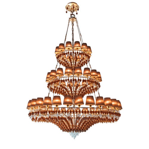 Lustre contemporain - OPHELIAEX01 - Patrizia Garganti - en cristal / en tissu / professionnel