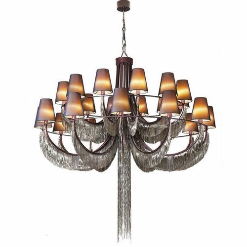 Lustre contemporain - VN01 - Patrizia Garganti - en métal / en tissu / professionnel