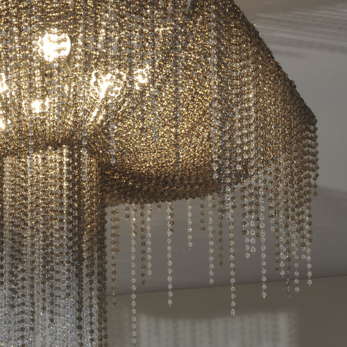 Lustre contemporain - EX05 - Patrizia Garganti - en cristal / 6 ampoules / professionnel