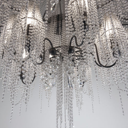 Lustre contemporain - PG027 - Patrizia Garganti - en cristal / professionnel / cascade