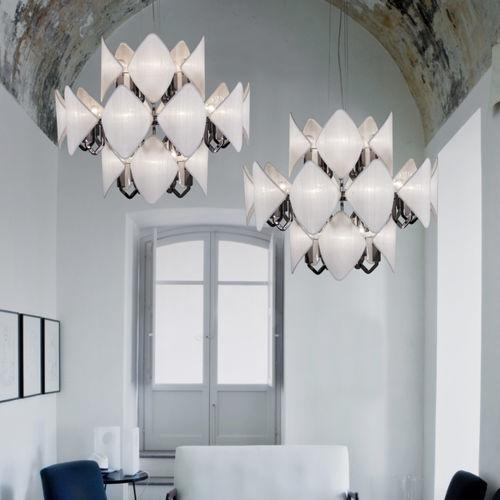 Lustre contemporain - H04M4 - Patrizia Garganti - en cristal / en métal / professionnel