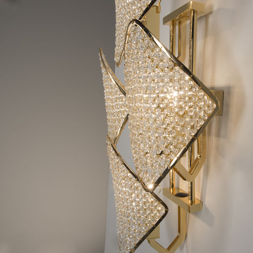 Applique murale contemporaine - H05G8 - Patrizia Garganti - d'intérieur / en métal / en cristal
