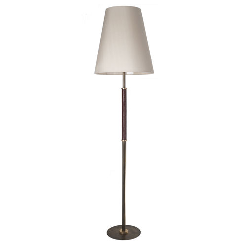 Lampe sur pied - D09 - Patrizia Garganti - en cristal / en cuir / contemporaine